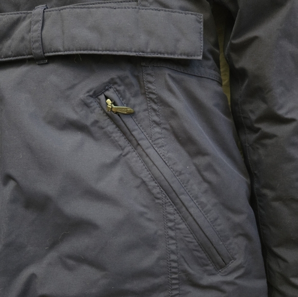 The North Face Women's Belted Hooded Down Puffer Jacket Blue Size M Winter Coat - Picture 4 of 14